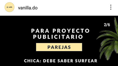 CASTING en REP. DOM: Se buscan PAREJAS REALES de diferentes edades y características para proyecto PUBLICITARIO