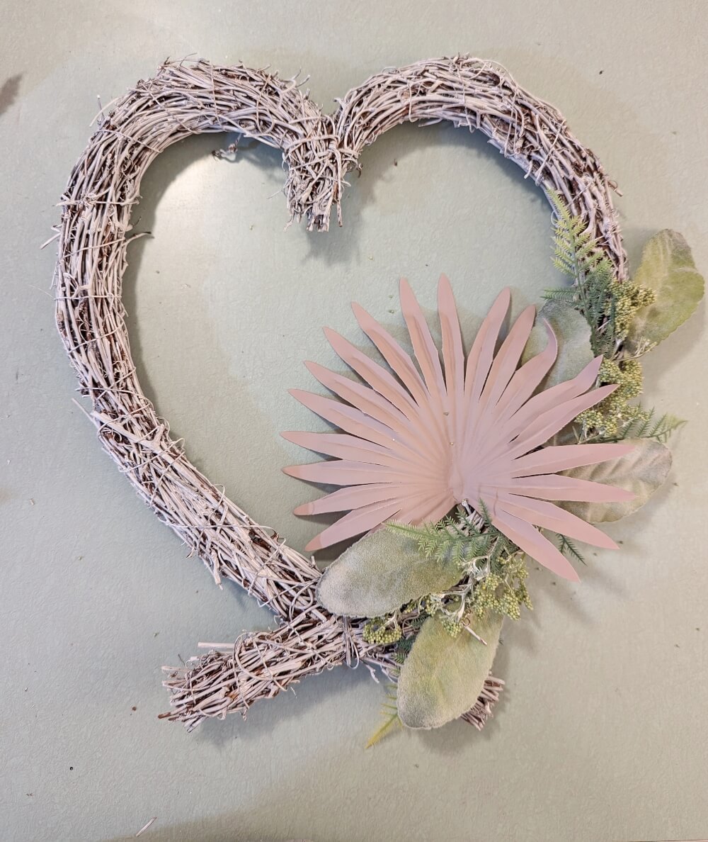 DIY Anthropologie Heart Wreath Dupe