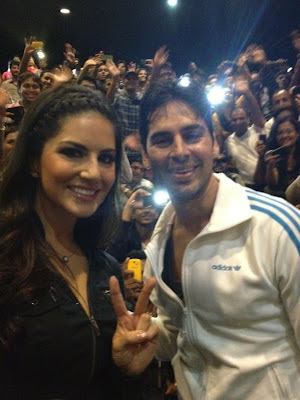 Sunny Leone with Dino Morea