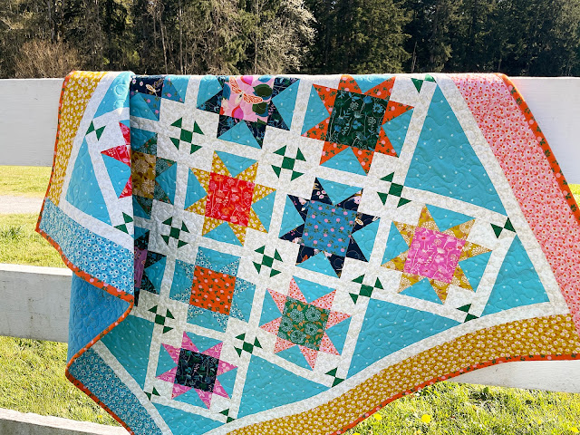 A Bit of Scrap Stuff Blog #ABitofScrapStuff #Quilt #GONightStarQuilt #NightStarQuilt #AccuQuilt #RubyStarSociety #ModaFabrics #Janome