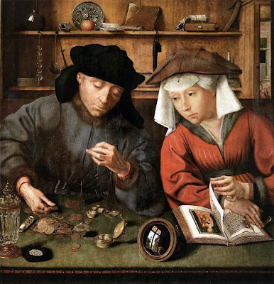 The Moneylender and his Wife (1514) Musée du Louvre, Paris · Αέναη επΑνάσταση 