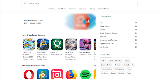Template Google Play Store v2 Blogger by Vishesh-Themes