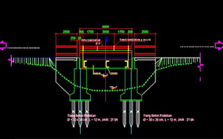 Jembatan-Komposit-6-Meter-Format-Autocad