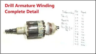 How to rewind armature of drill machine