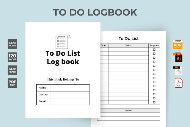 To Do Task List KDP Interior Vector free download