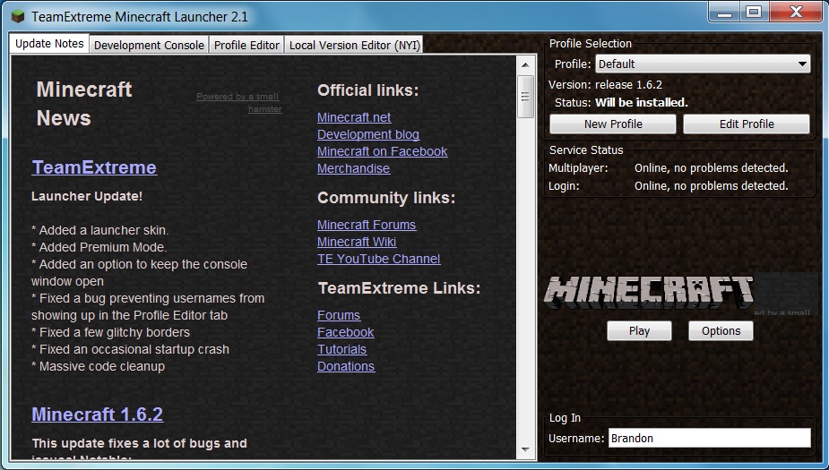 TeamExtreme Cracked Minecraft Launcher - Minecraft 1.6.X 