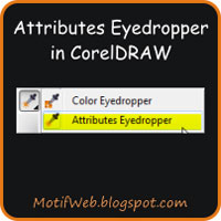 Attributes Eyedropper tool di CorelDRAW