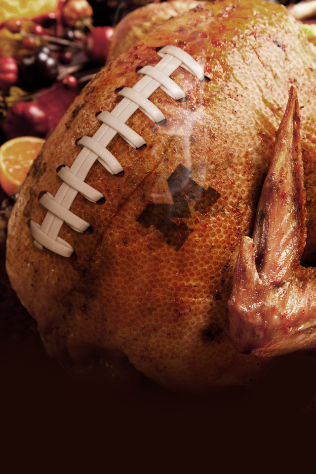 Michigan football Thanksgiving Wallpaper for iPhone 4S