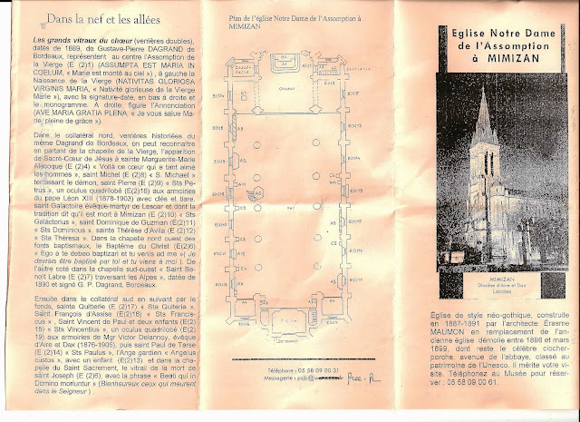 Restaurante-Hotel-Du-Centre-Mimizan-Aquitania-Landas-Francia-Iglesia-Triptico