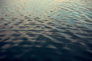 night view of ocean