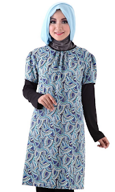 Model Baju Batik Muslim Wanita Ke Kantor