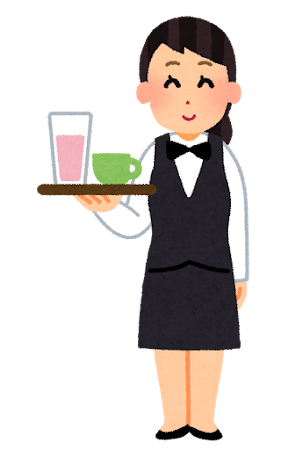 ウェイトレスのイラスト