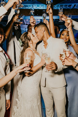 Brindis de los novios con los invitados