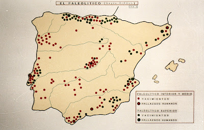  Yacimientos paleolíticos en la Península Ibérica