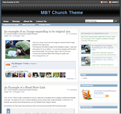 MBT (My Blogger Tricks Template)