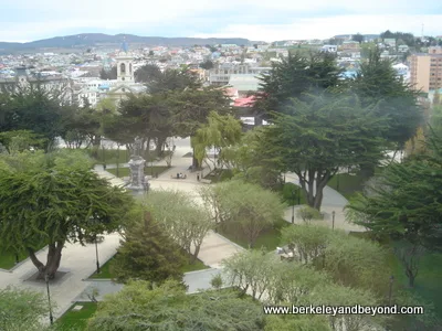 view from Hotel Cabo de Hornos in Punta Arenas, Patagonia, Chile