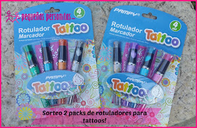 rotuladores de tattoos, tatuajes, tatuajes con rotuladores, tattoos para niños, rotuladores de gel, sorteo, compras