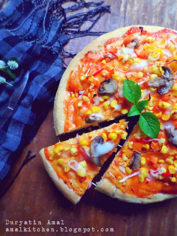 Amal's Kitchen : Simple & Easy Recipes: Pizza Sayur 