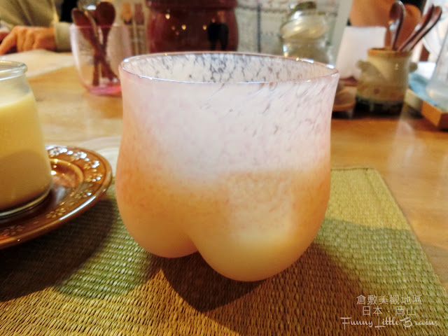 水蜜桃汁 玻璃杯