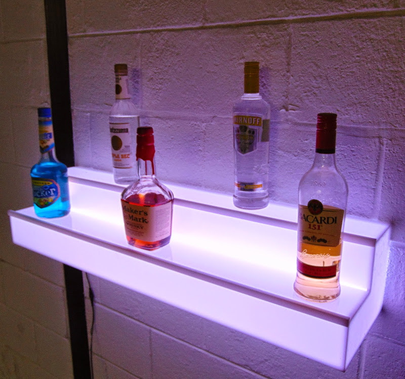 Light-Up Floating Wall Shelf