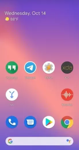 Google Pixel 5 Launcher