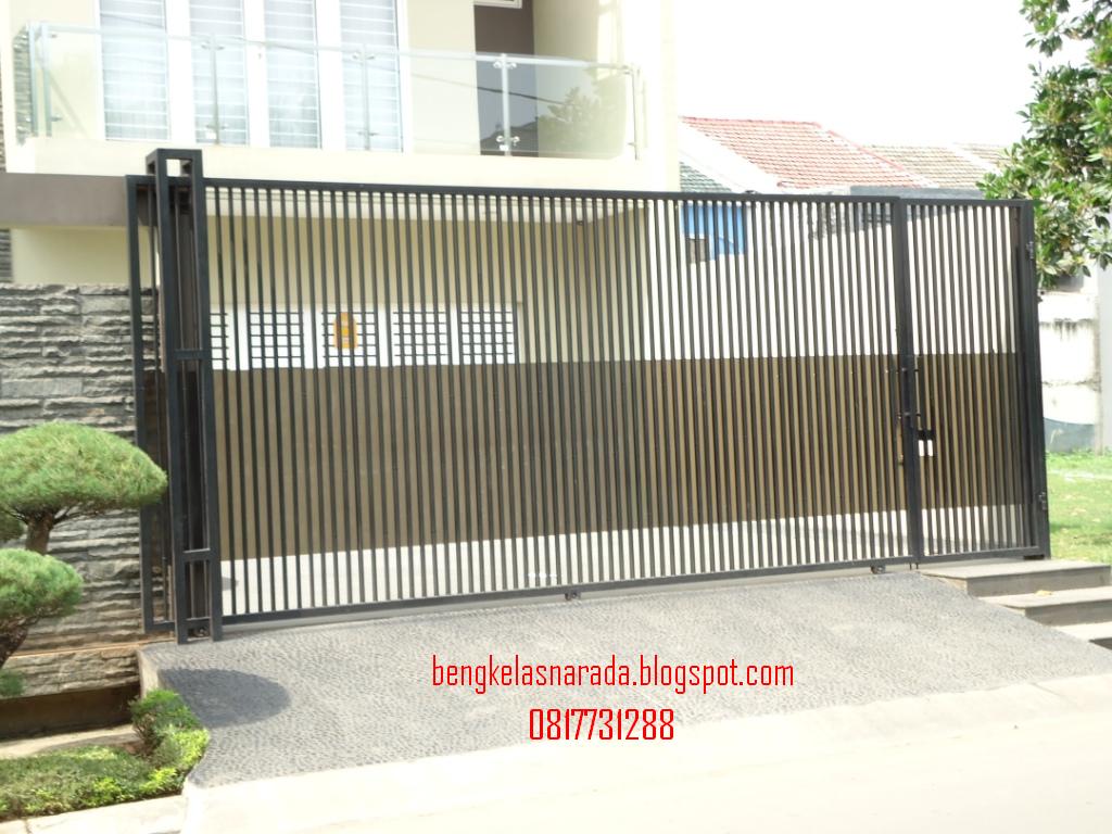 Pintu Dorong Minimalis Contoh Gambar Bengkel Las Dan Canopy