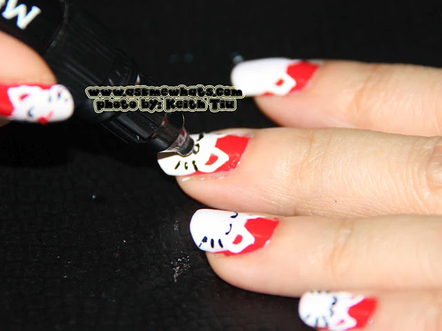 a photo of Maneki Neko Nail art 