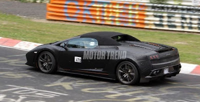 2012 Lamborghini Gallardo Spyder  Nurburgring spy pictures