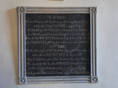 memorial at Veryan church, Cornwall