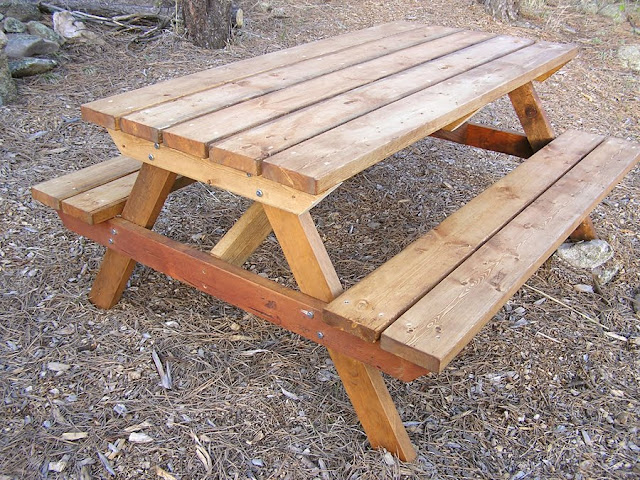 wood plans picnic table