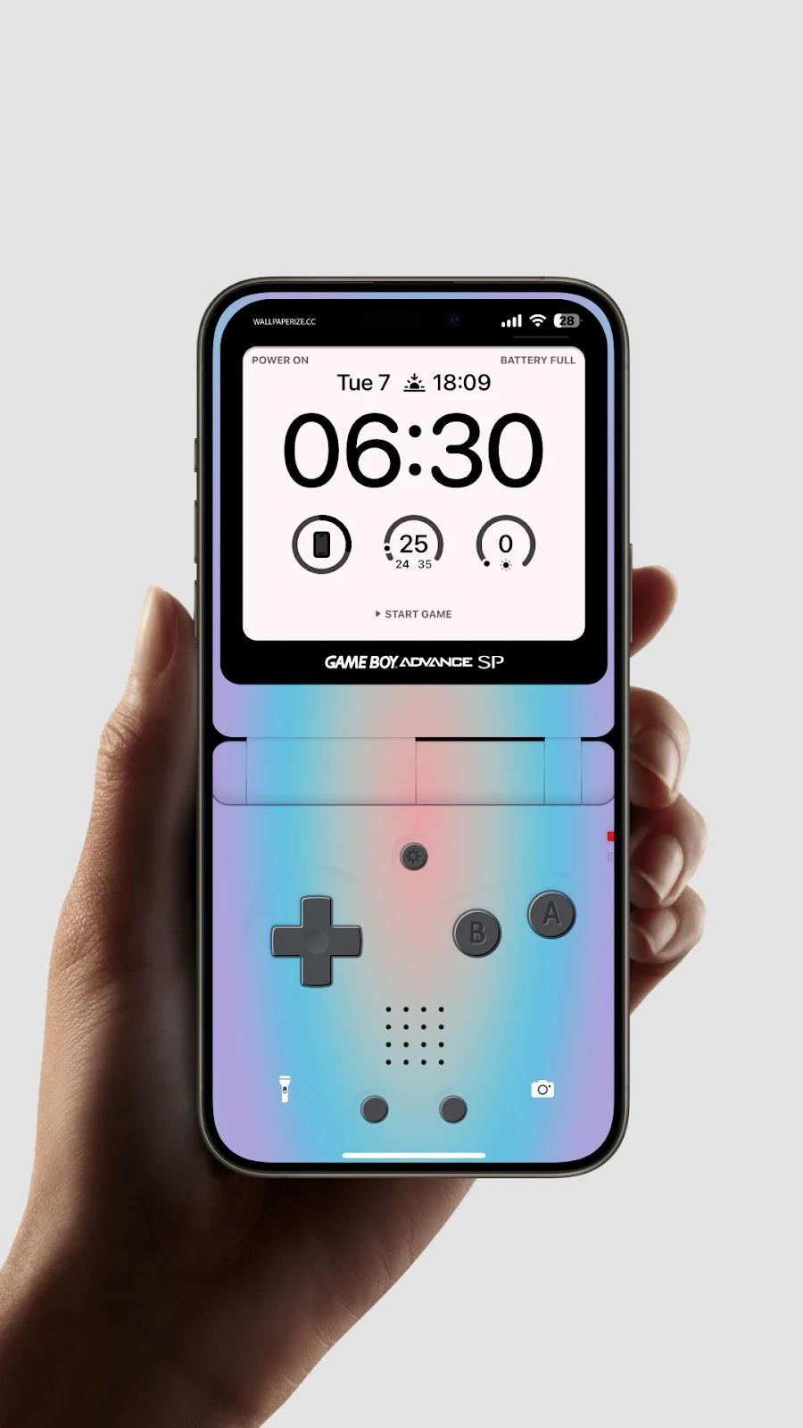 GAMEBOY WALLPAPER IPHONE - PASTEL GRADIENT