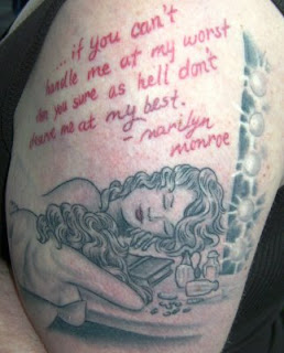 quote tattoos ideas marilyn monroe