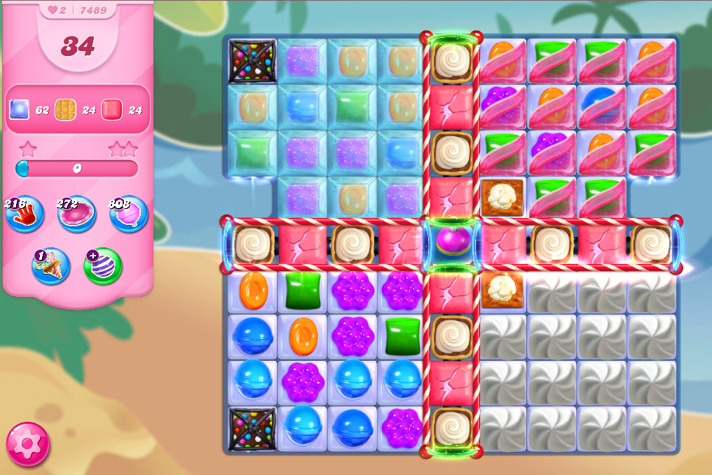 Candy Crush Saga level 7489