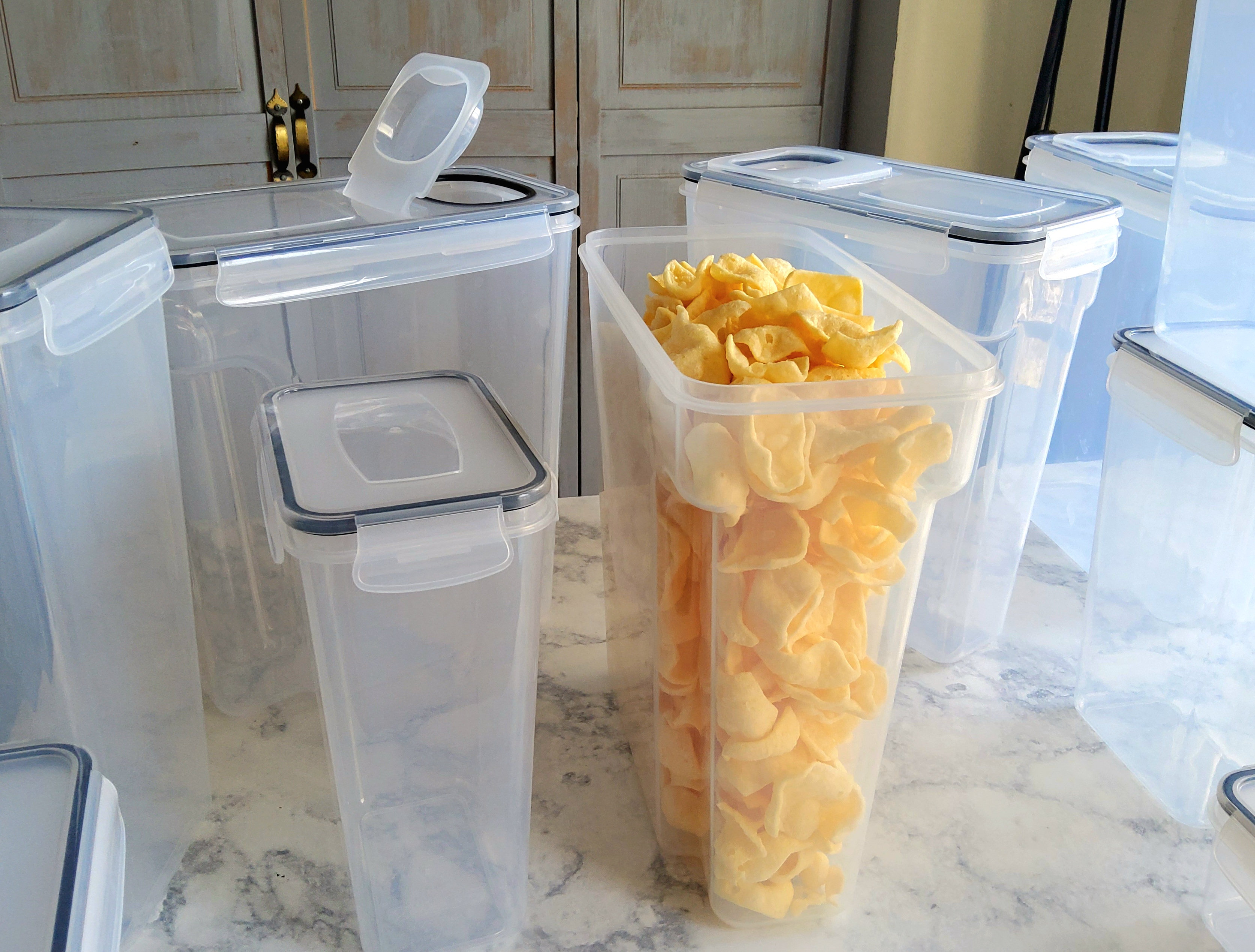 Pantry Snack Organizer Bins, Plastic Snack Organizer Box - Lifewit