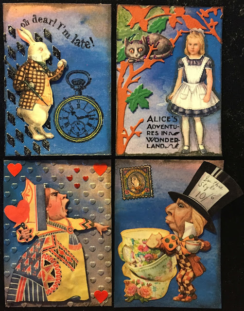 Alice in Wonderland ATC cards for a swap