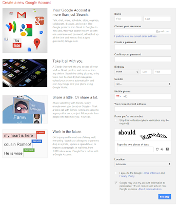 Cara membuat email dari Google, account google, email google, email, google