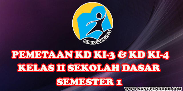 Pemetaan KD Pengetahuan (KI-3) dan Pemetaan  KD Keterampilan (KI-4) Kelas II Semester 1 dalam bentuk microsoft excel. Silahkan dapat diunduh dengan klik di bawah ini      Pemetaan KD (KI-3) dan KD (KI-4) Kelas II Semester 1   Pemetaan KD yang saya bagikan di atas merupakan contoh Pemetaan KD KI-3 dan Pemetaan KD KI-4 yang dapat dimodifikasi dan disesuaikan dengan kebutuhan di satuan pendidikan masing-masing. Jika dirasa bermanfaat, bapak/ibu dapat menyebarluaskan atau membagkannya dengan rekan-rekan guru lainnya sehingga dapat meringankan sedikit beban dalam menyusun administrasi kelas.