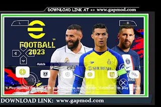 eFootball ISO 2023 PES PPSSPP Android Peter Drury Commentary Best Graphics HD Camera PS5 Latest Transfer