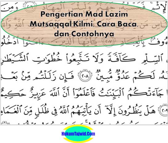 Pengertian Mad Lazim Mutsaqqal Kilmi, Cara Baca, dan Contohnya - Ilmu