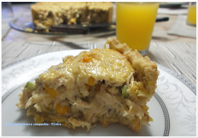 QUICHE DE FRANGO COM QUEIJO;