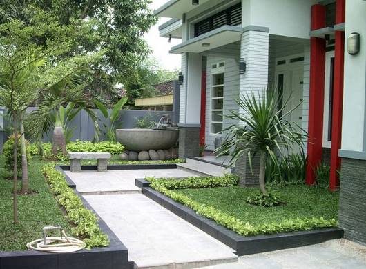 15 Koleksi Desain  Taman  Rumah  Minimalis  Terindah  Desain  