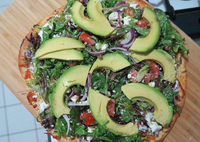 Salad Pizza | Los Angeles Cult Recipes | salt sugar and i.JPG