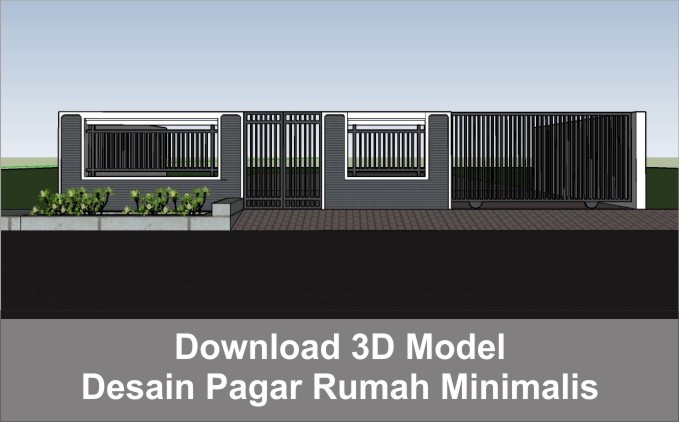 Download 3d Desain Pagar Rumah Minimalis Arsimedia
