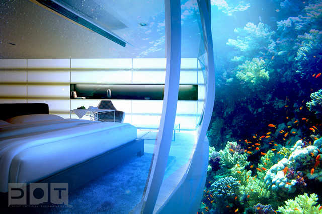 Dubai terá hotel luxuoso debaixo d'água - Water Discus Deep Ocean Technology DOT