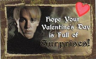 harry potter card on valentines day
