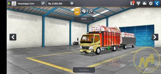 Mod Truck Gandeng Canter Muatan Beras