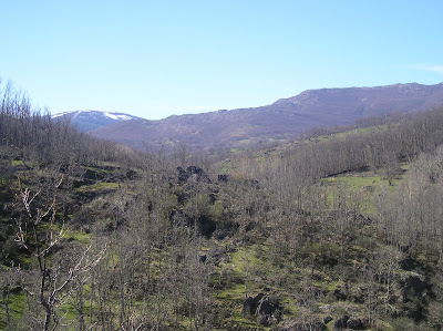 Vistas de la sierra del rincón desde el mirador molino de la Hiruela