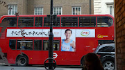 O London Bus, thou art translated! Click to embiggen. (chinese bus advert)