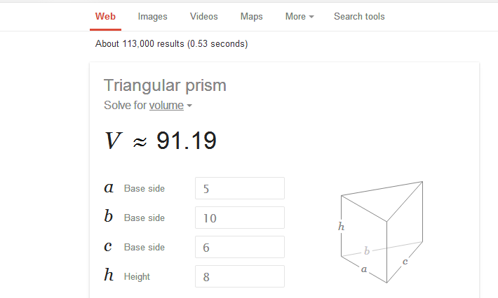 忘記數學公式 Google工程計算機自動換算幾何圖形面積體積 自由灌水