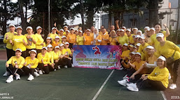 Bersama Komunitas Line Dance KONI, Budi Setiawan Gelar Senam Pagi
